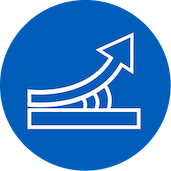 stretching arrow icon