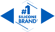#1 silicone brand badge