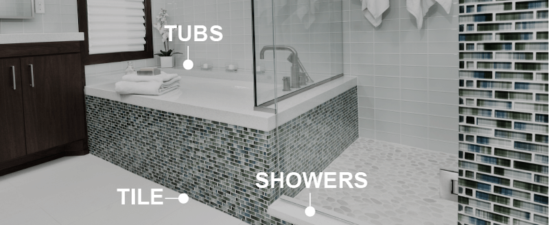 works on tubs, tile and showers