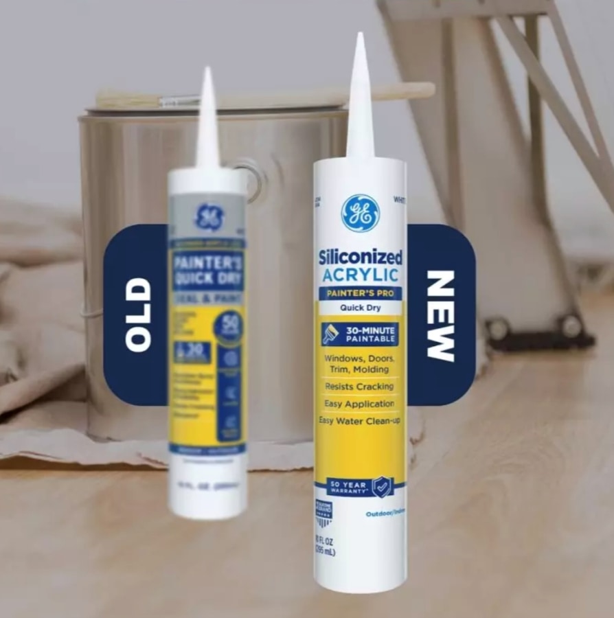 A tube of Painter’s Pro Quick Dry, an essential part of painting a room.