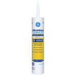 Image of a siliconized acrylic caulk tube by Painter's Pro, highlighting quick dry and paintable features.