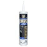 Image of GE Paintable Silicone Supreme sealant for windows, doors, and exteriors, waterproof and mold-free.