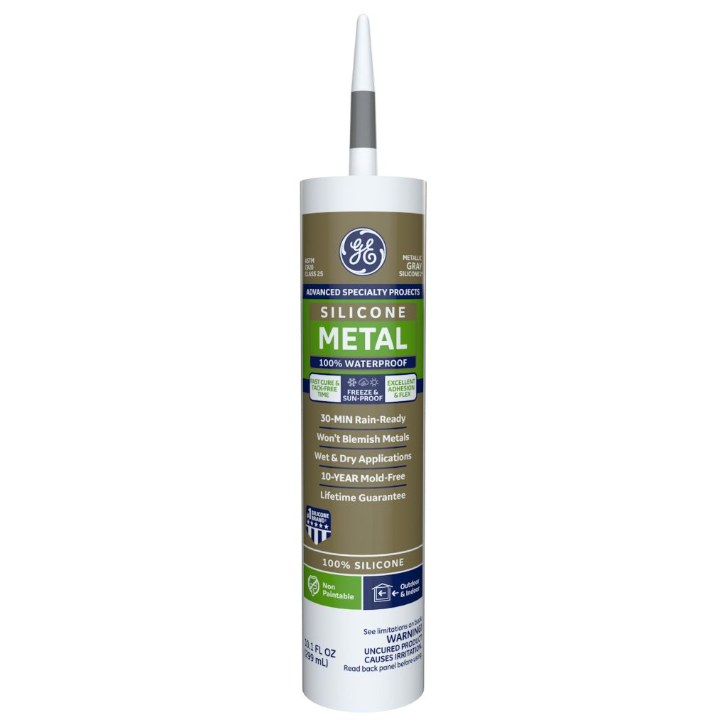 Metallic Gray Caulk GE Sealants Silicone 2 Sealant