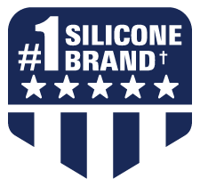 Number 1 silicone brand shield icon