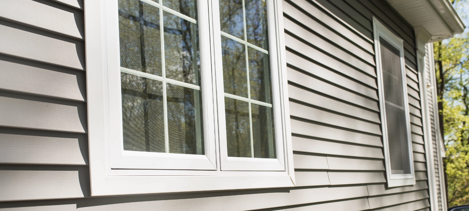 A photo exterior siding on a residential home.