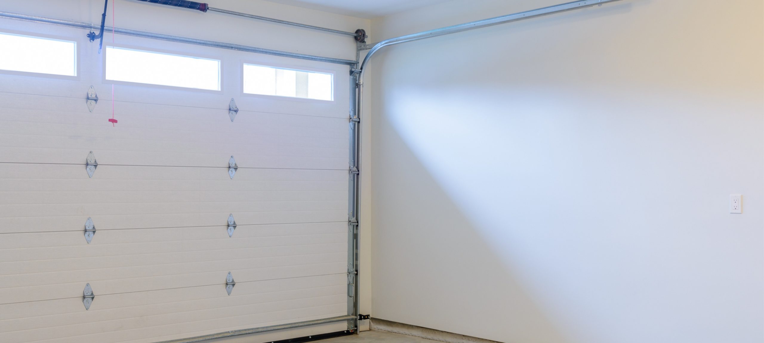 Homeowner’s garage that will be sealed with GE Concrete Silicone to moisture-proof the garage before winter.