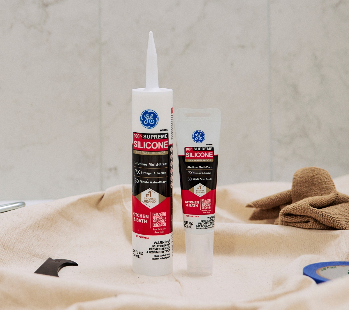 GE Supreme Silicone Kitchen & Bath Sealant.