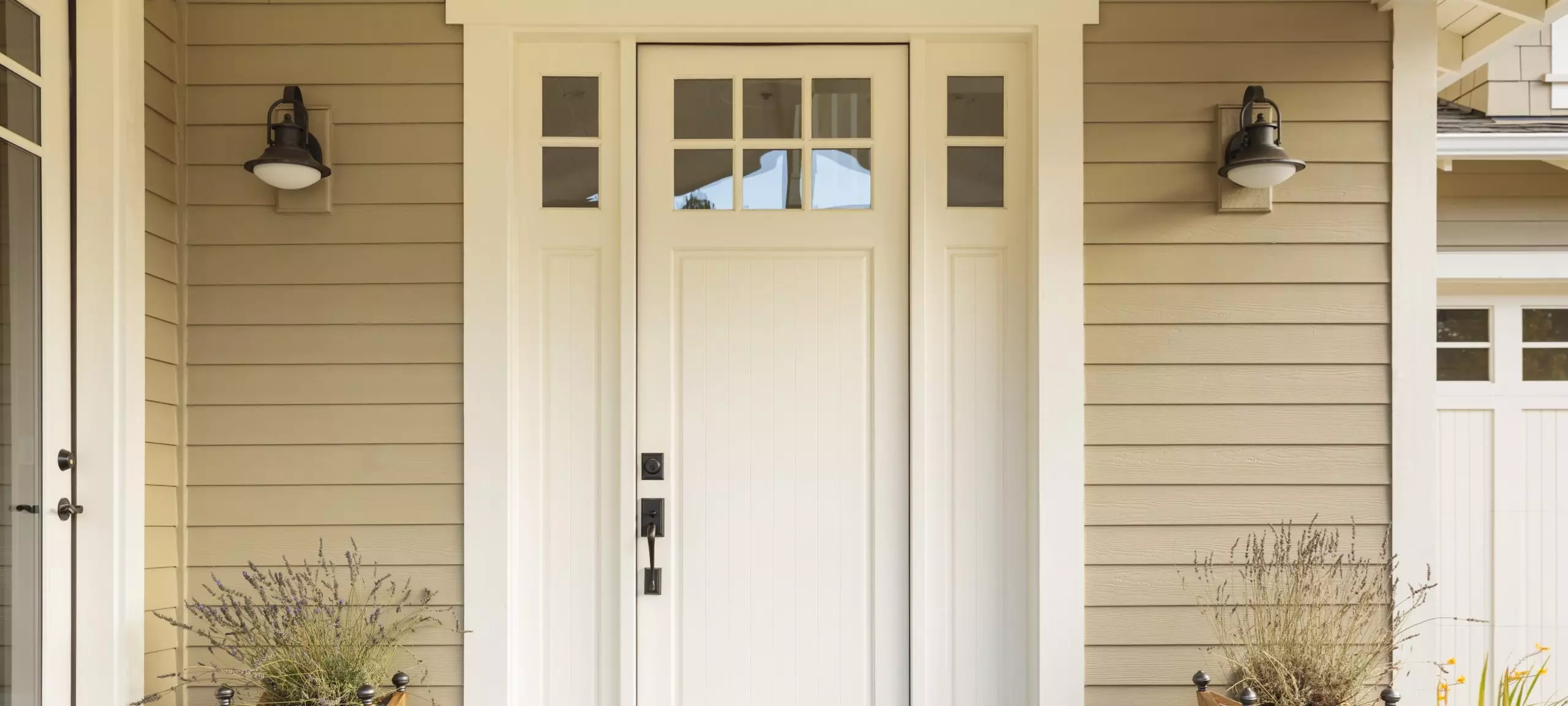 A photo of a front door on a house