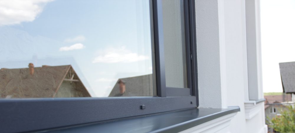 A photo of an interior window